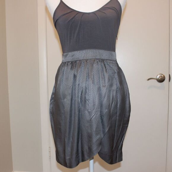 NWT Walter Baker Grey Checks Jacquard Mini Dress Women Size 4 - Picture 5 of 15